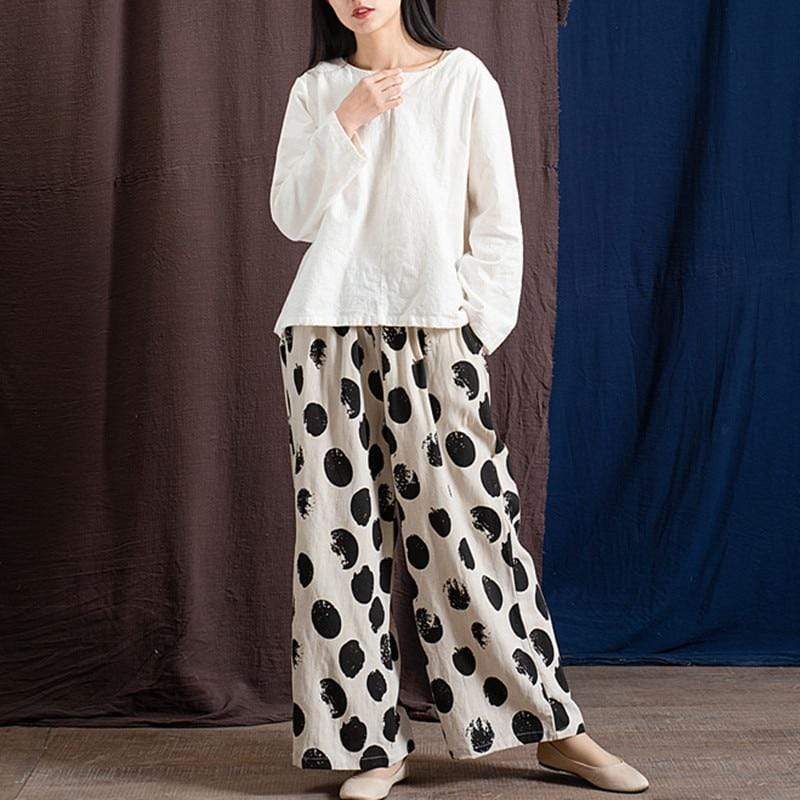 A Vintage Style Pants with Delicate Timeless Details