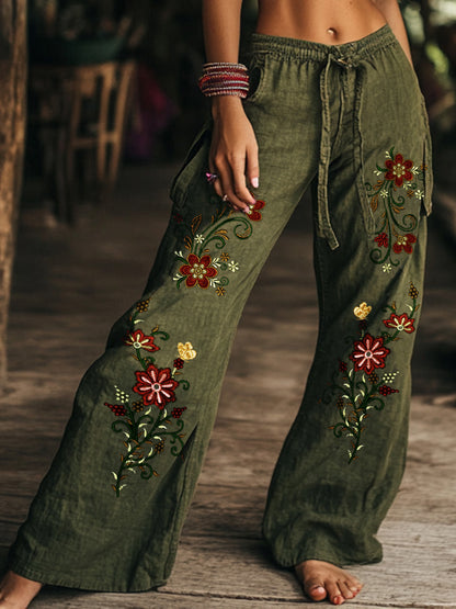 A Vintage Style Pants with Delicate Timeless Details
