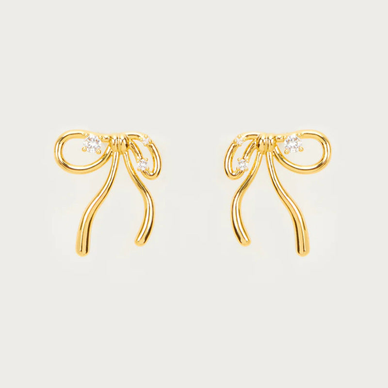 Gold Stud Earrings Pairs