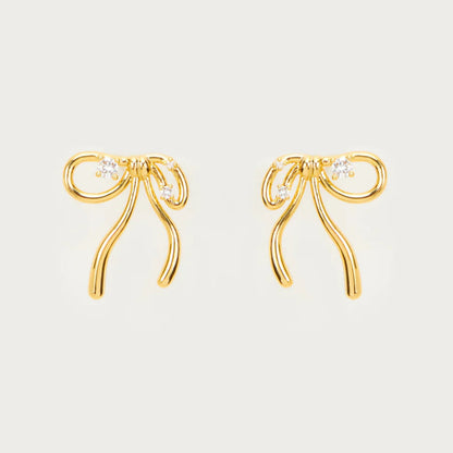 Gold Stud Earrings Pairs