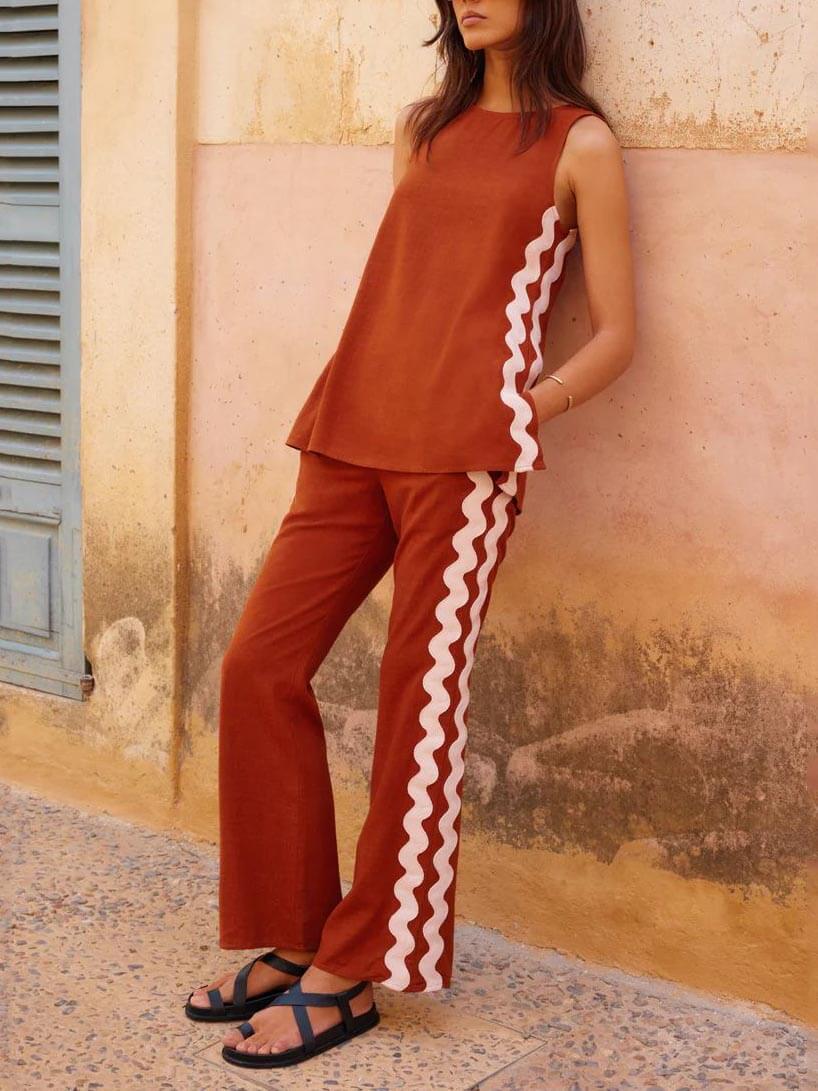 A Vintage Style Pants with Delicate Timeless Details