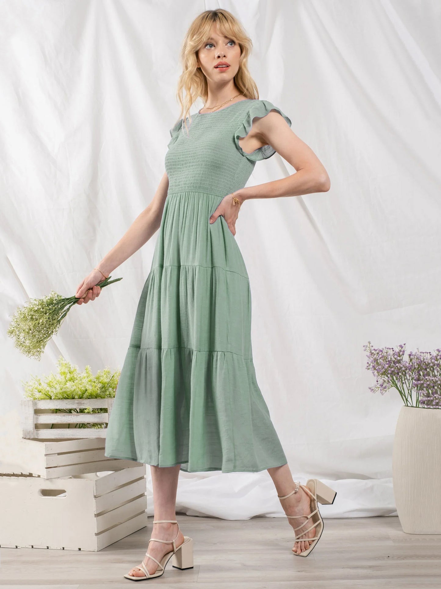 A Vintage Style Dress with Delicate Timeless Details