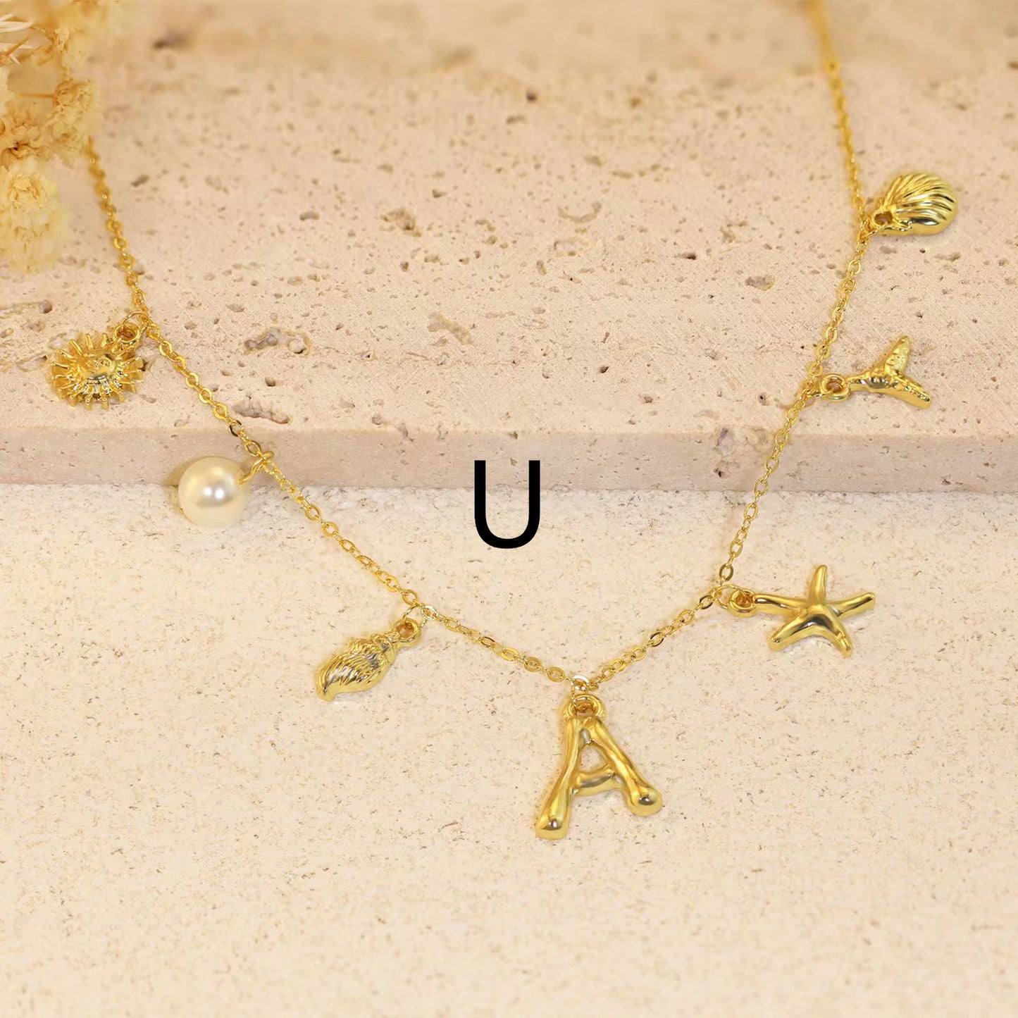 Gold Letter U