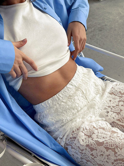 A Vintage Style Pants with Delicate Timeless Details