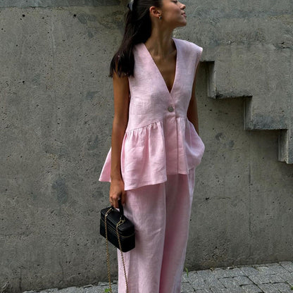 A Vintage Style Pants with Delicate Timeless Details