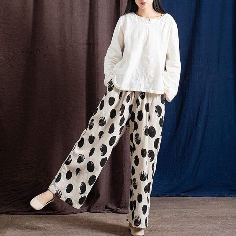 A Vintage Style Pants with Delicate Timeless Details