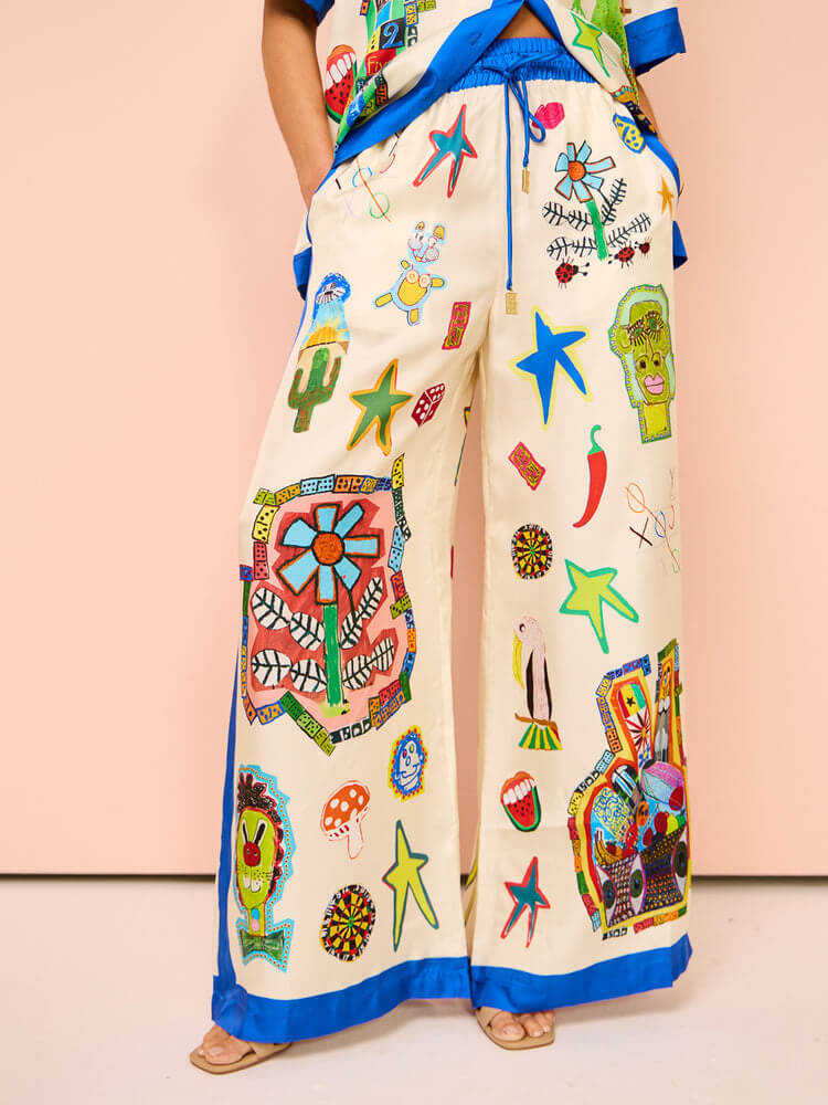 A Vintage Style Pants with Delicate Timeless Details