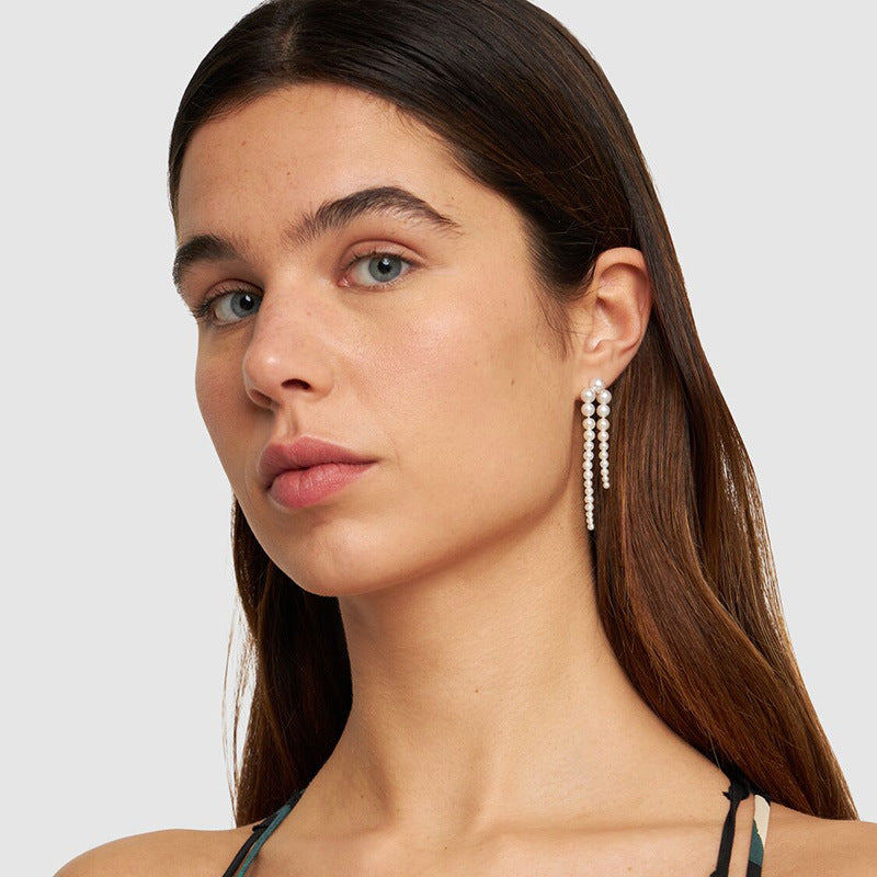 Delicate Artisan Pearl Earring