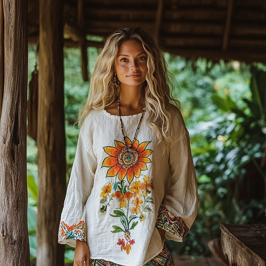 A Vintage Style Blouse with Delicate Timeless Details