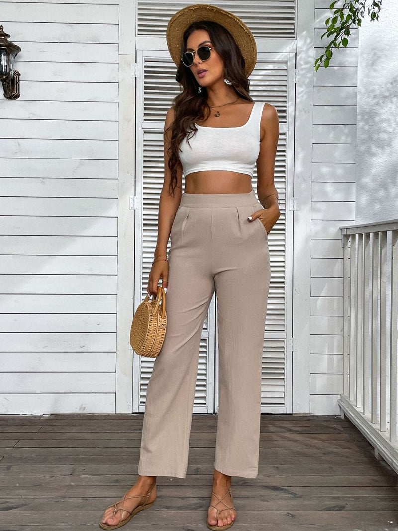 A Vintage Style Pants with Delicate Timeless Details