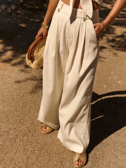 A Vintage Style Pants with Delicate Timeless Details