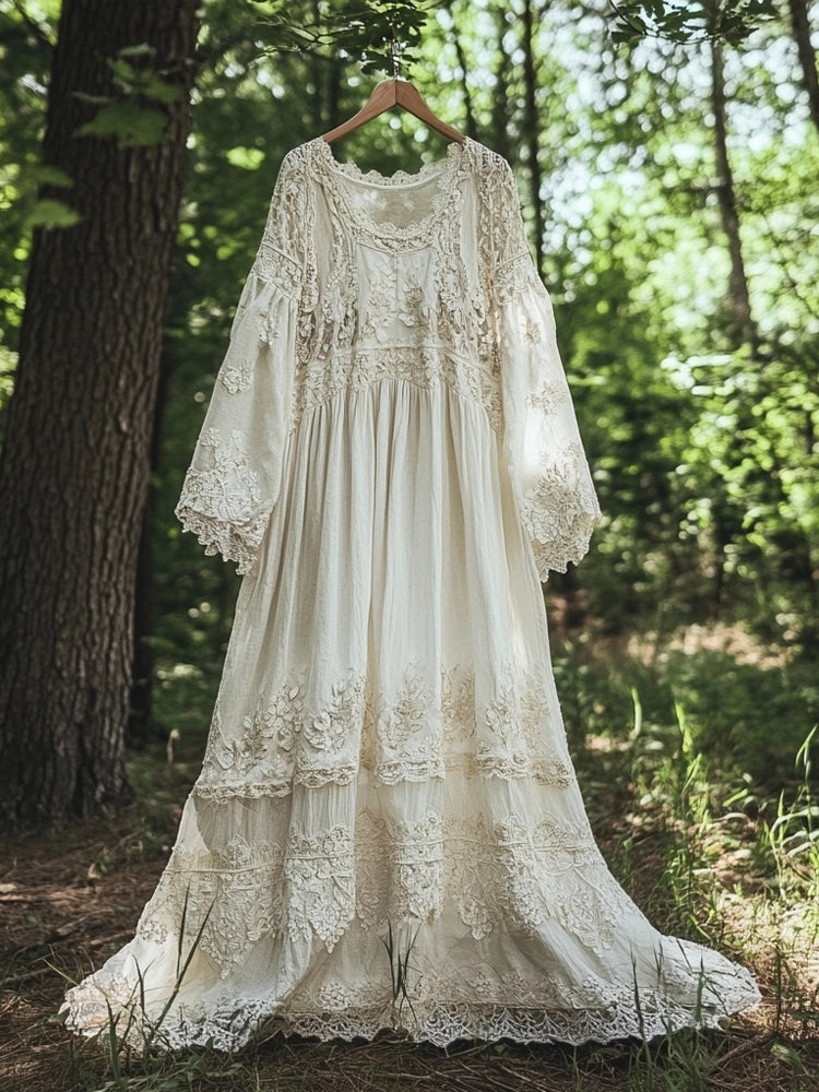 A Vintage Style Dress with Delicate Timeless Details