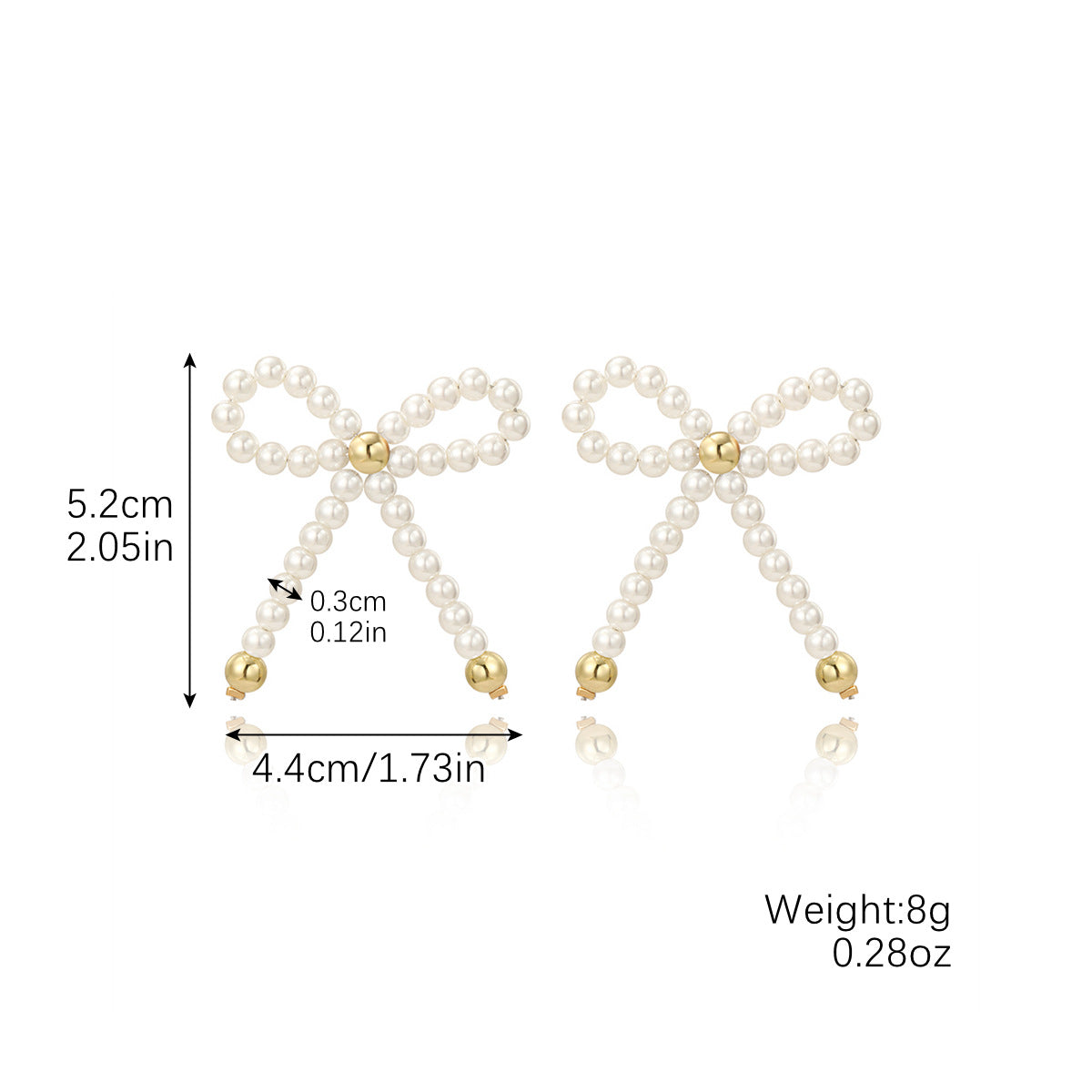 E24047 Imitation Pearl Gold