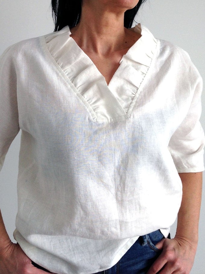 Well Tailored Top with a Graceful Silhouette