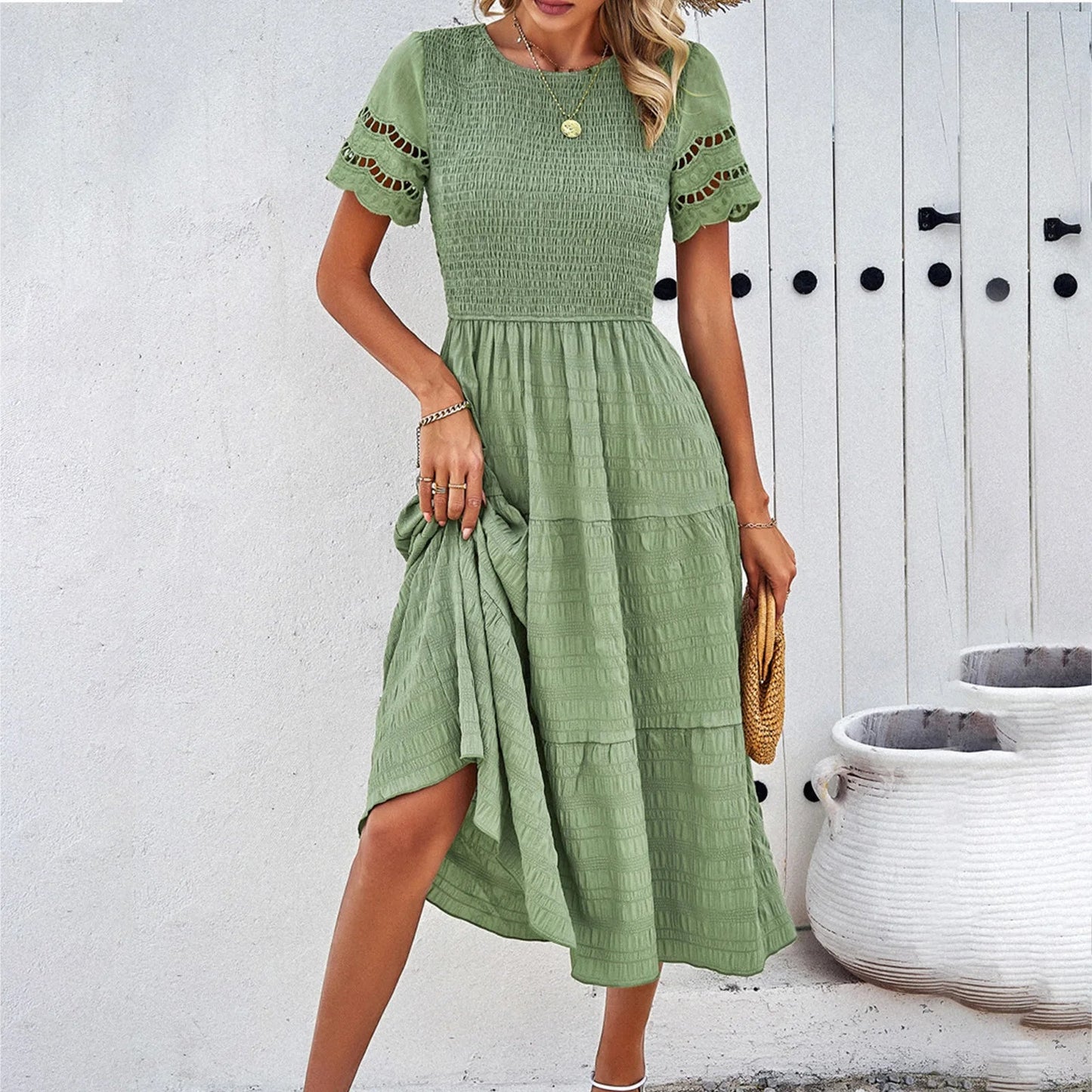 A Vintage Style Dress with Delicate Timeless Details