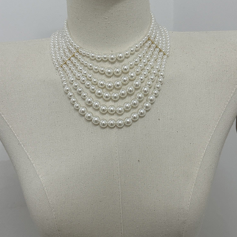 Gold Pearl Necklace