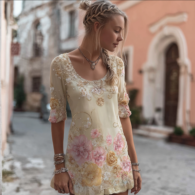 Classic Vintage Dress with a Flattering Fit