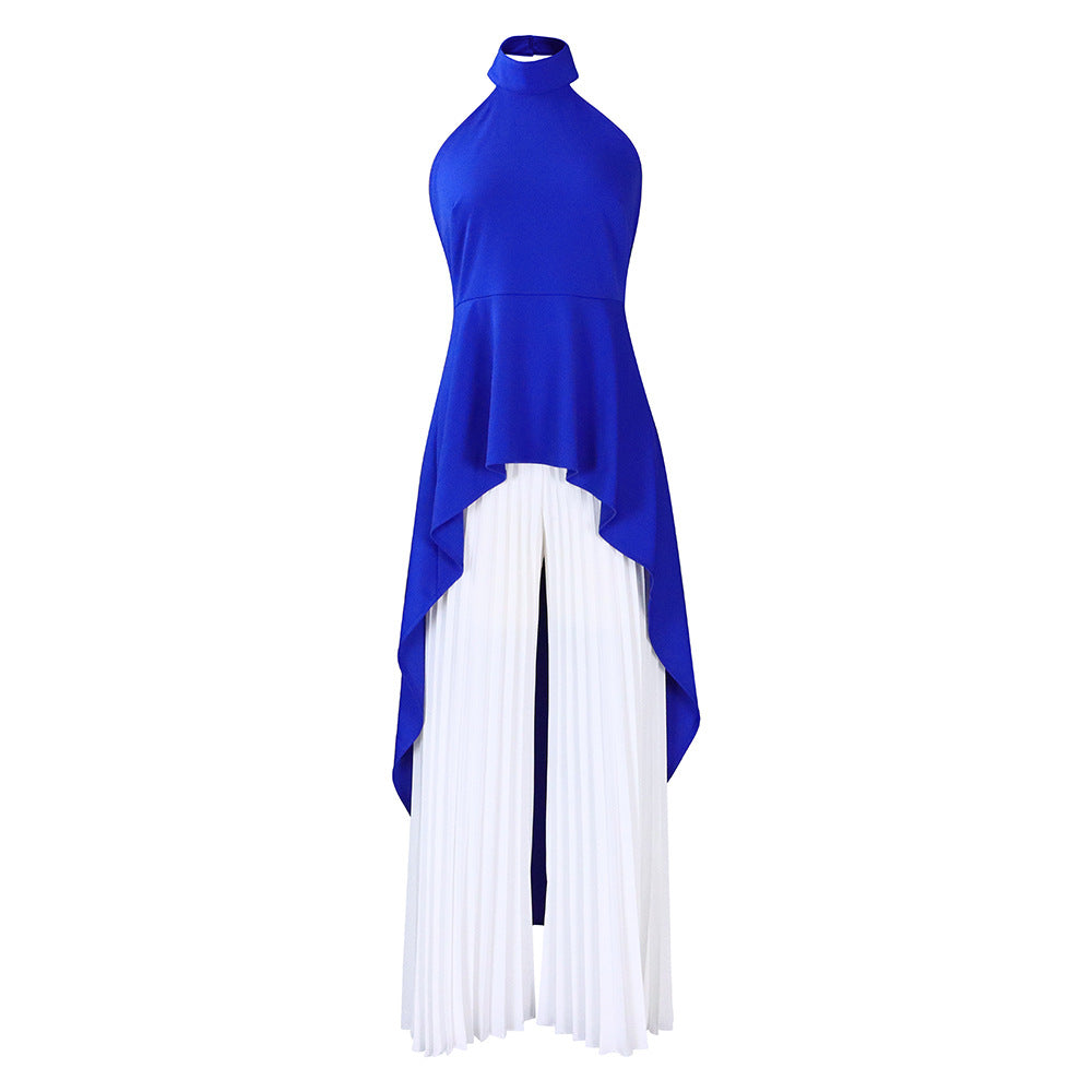 Blue Cloth And White Pants