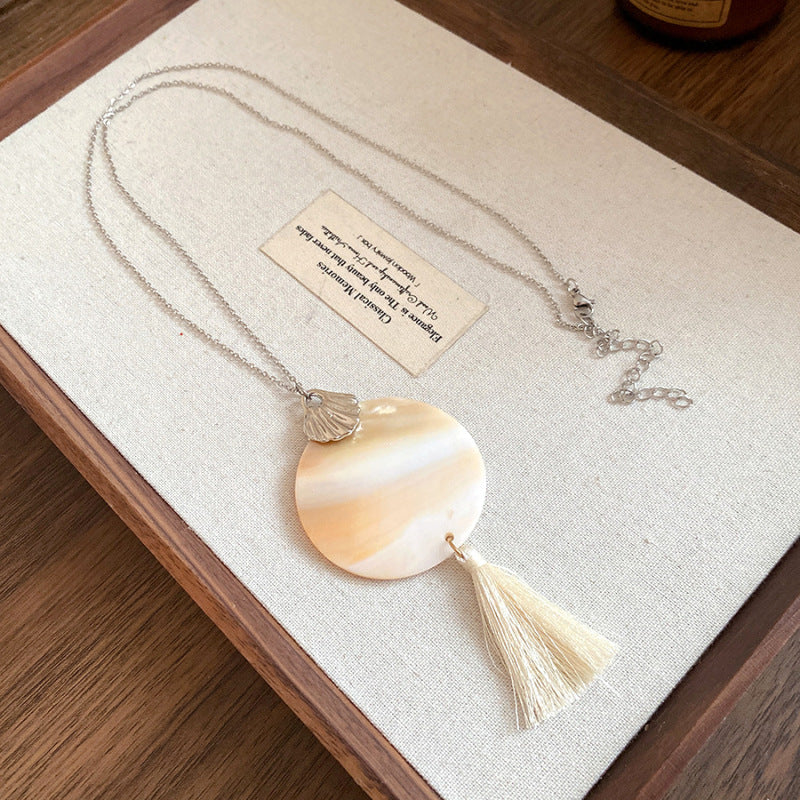 Necklace Silver White