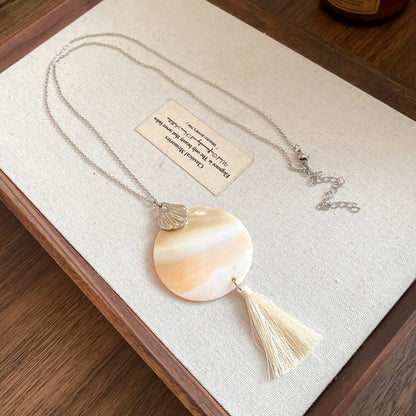 Necklace Silver White