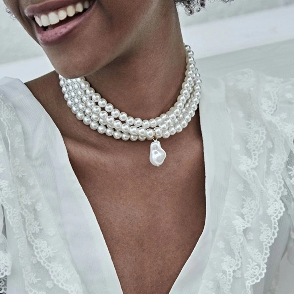 Vintage Handmade Pearl Necklace