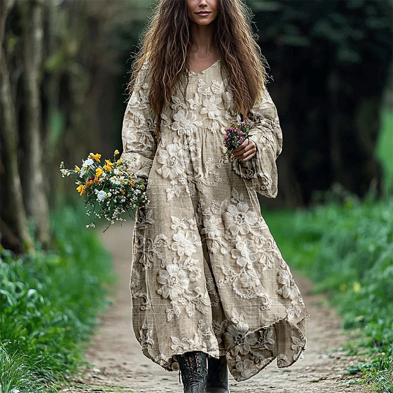 A Vintage Style Dress with Delicate Timeless Details