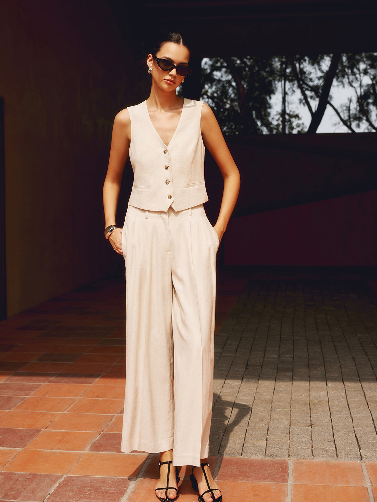 A Vintage Style Pants with Delicate Timeless Details