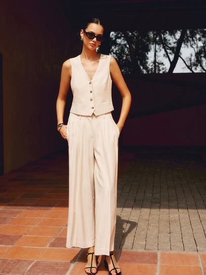 A Vintage Style Pants with Delicate Timeless Details