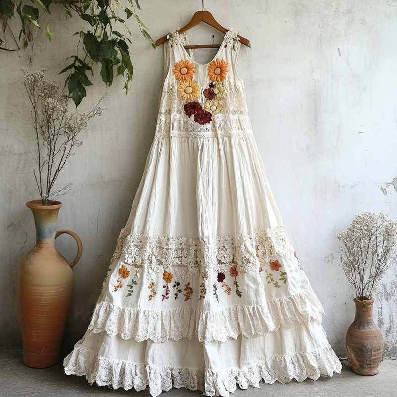 A Vintage Style Dress with Delicate Timeless Details