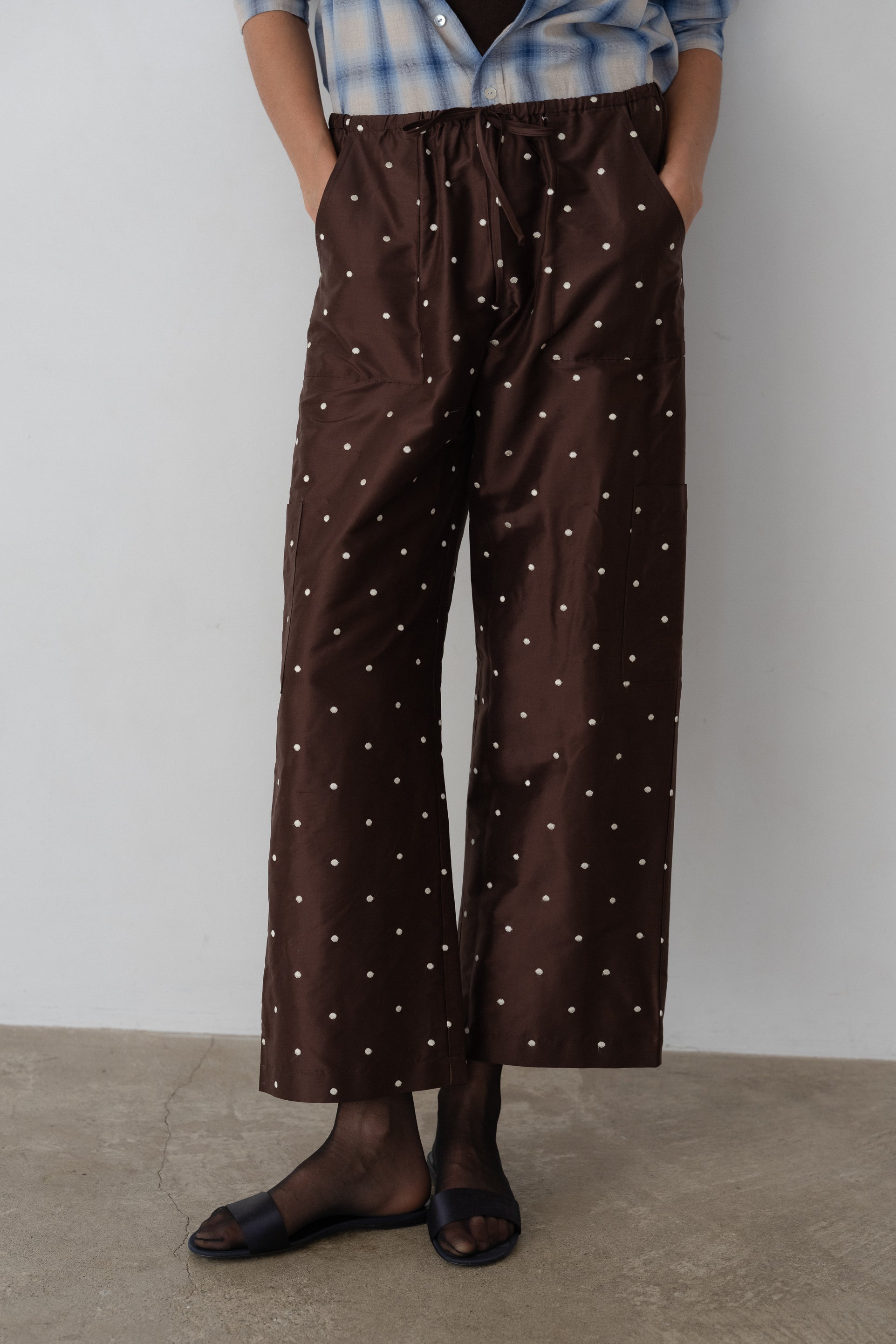 White polka dots