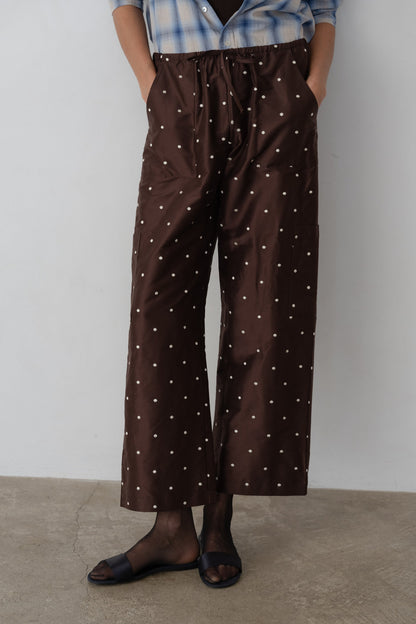 White polka dots