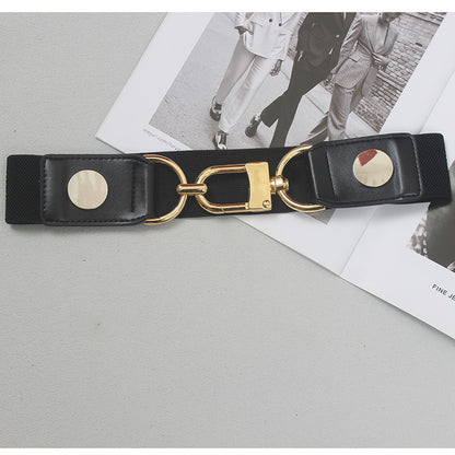 Black B Elastic Waist