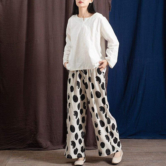 A Vintage Style Pants with Delicate Timeless Details