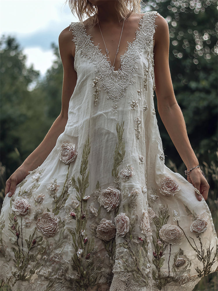 A Vintage Style Dress with Delicate Timeless Details