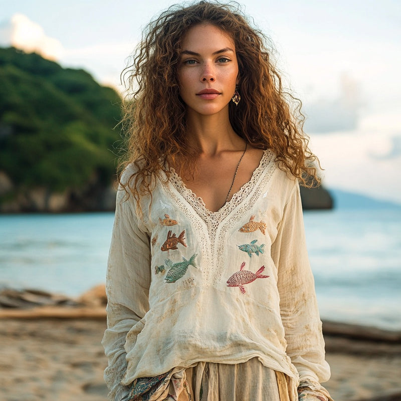 Vintage Inspired Blouse with a Contemporary Edge
