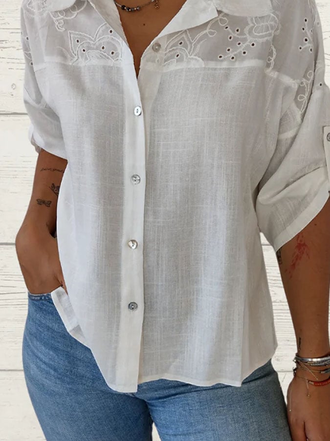 A Vintage Style Shirt with Delicate Timeless Details