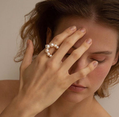 Vintage Handmade Pearl Ring