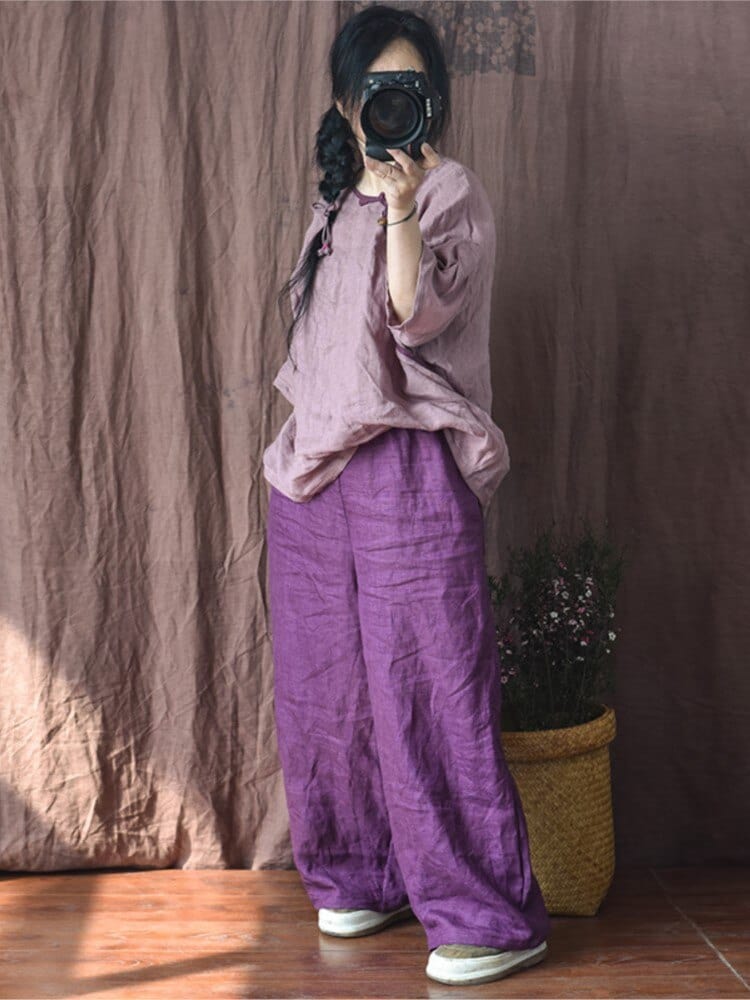 A Vintage Style Pants with Delicate Timeless Details