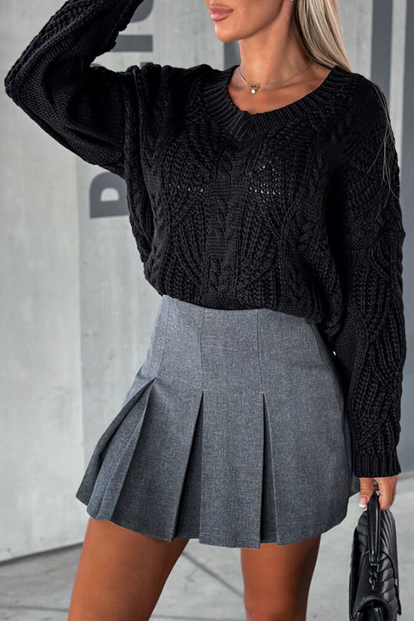A Vintage Style Sweater with Delicate Timeless Details
