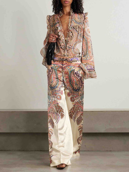 A Vintage Style Pants with Delicate Timeless Details