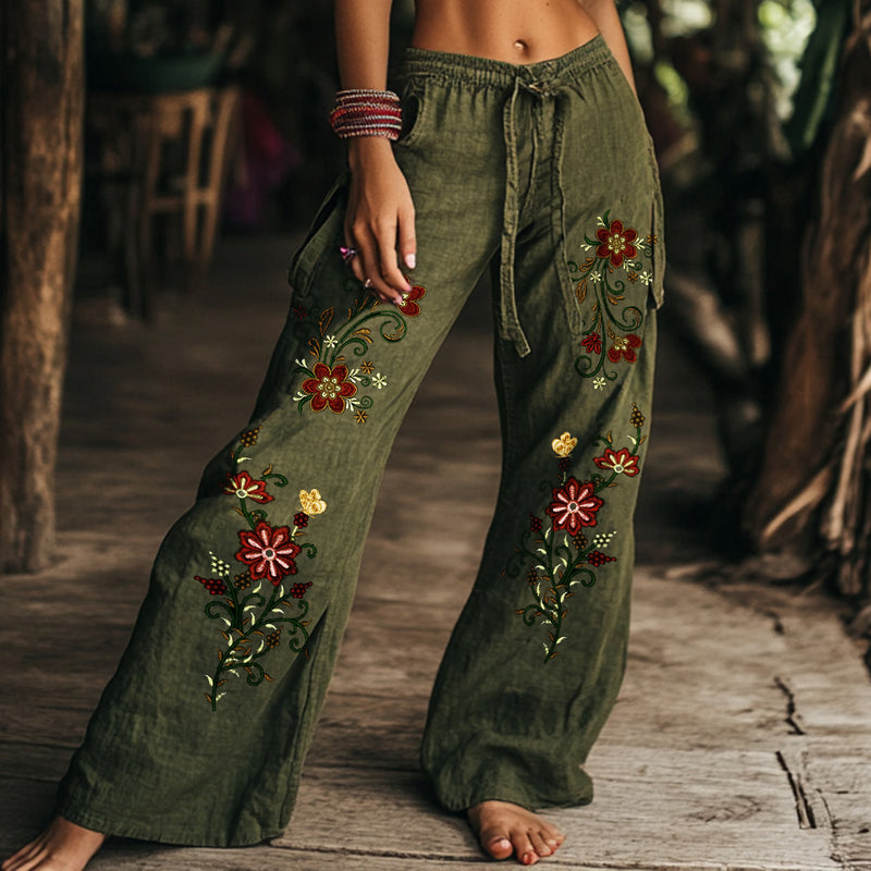 A Vintage Style Pants with Delicate Timeless Details