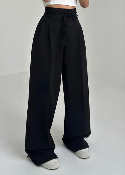 Q190 Black Unlined Trousers