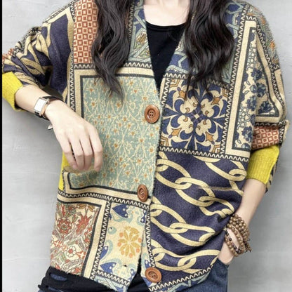 Classic Vintage Cardigan with a Flattering Fit