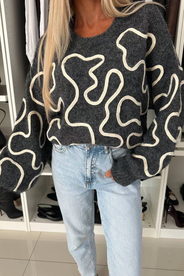 A Vintage Style Sweater with Delicate Timeless Details