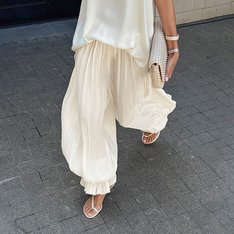 A Vintage Style Pants with Delicate Timeless Details