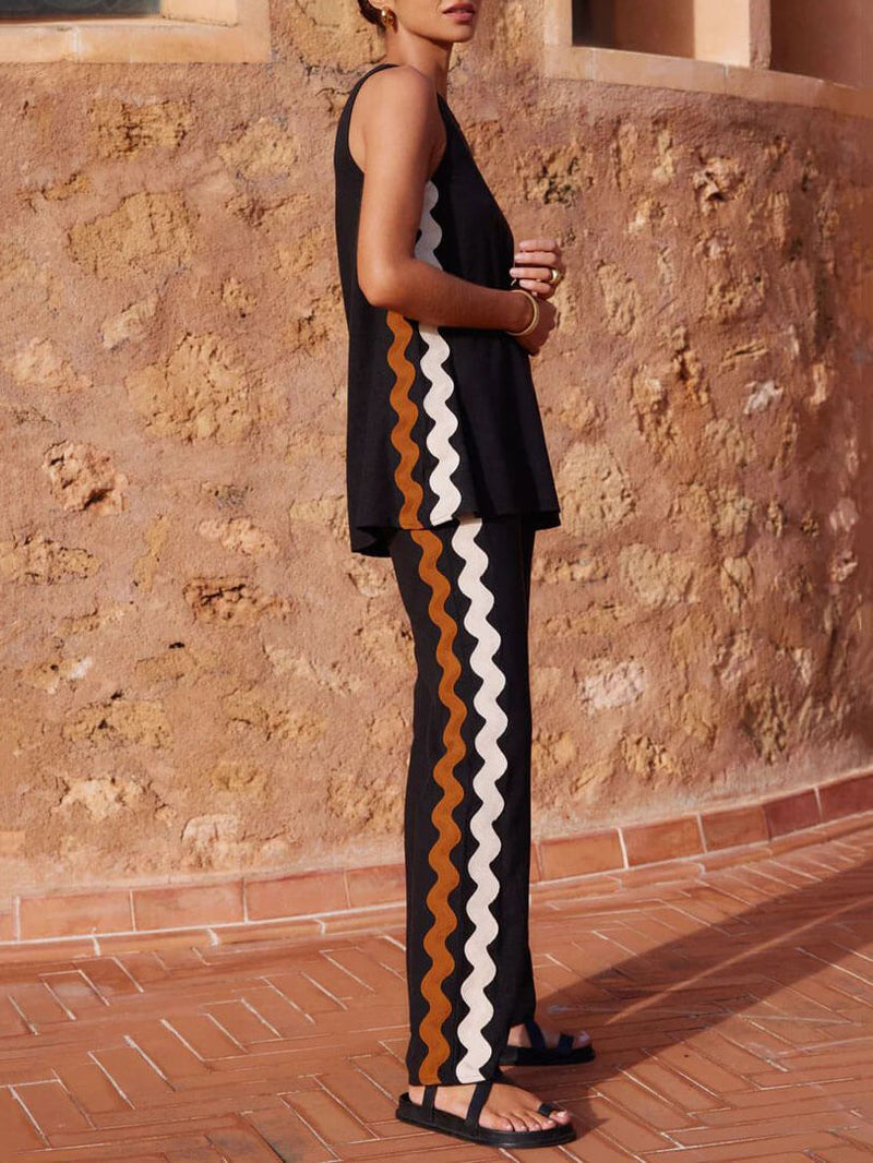 A Vintage Style Pants with Delicate Timeless Details