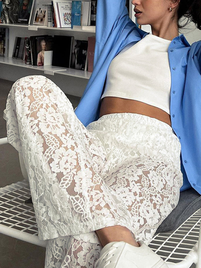 A Vintage Style Pants with Delicate Timeless Details
