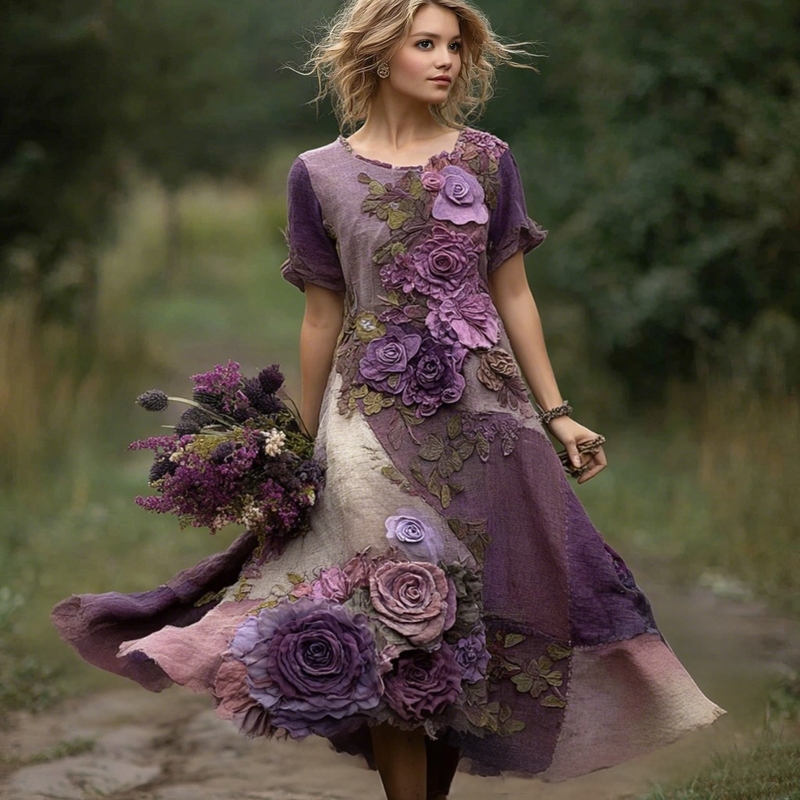 A Vintage Style Dress with Delicate Timeless Details