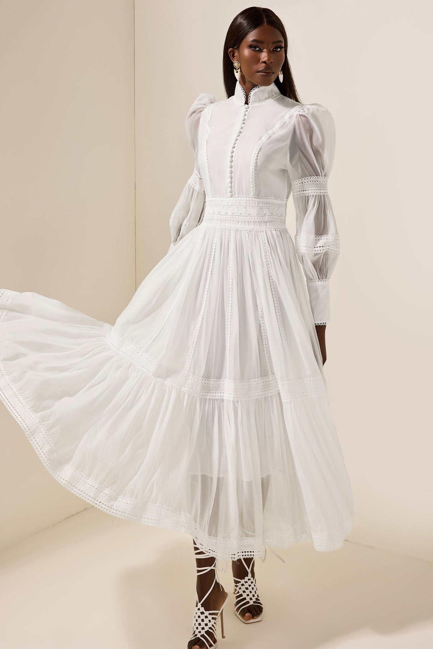 A Vintage Style Dress with Delicate Timeless Details