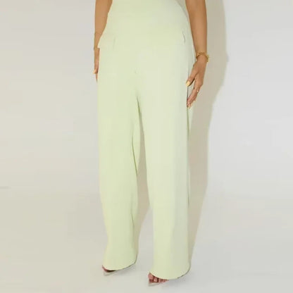 green pants